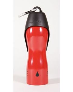 H2O4K9 Trinkflasche (rot) Vorderansicht